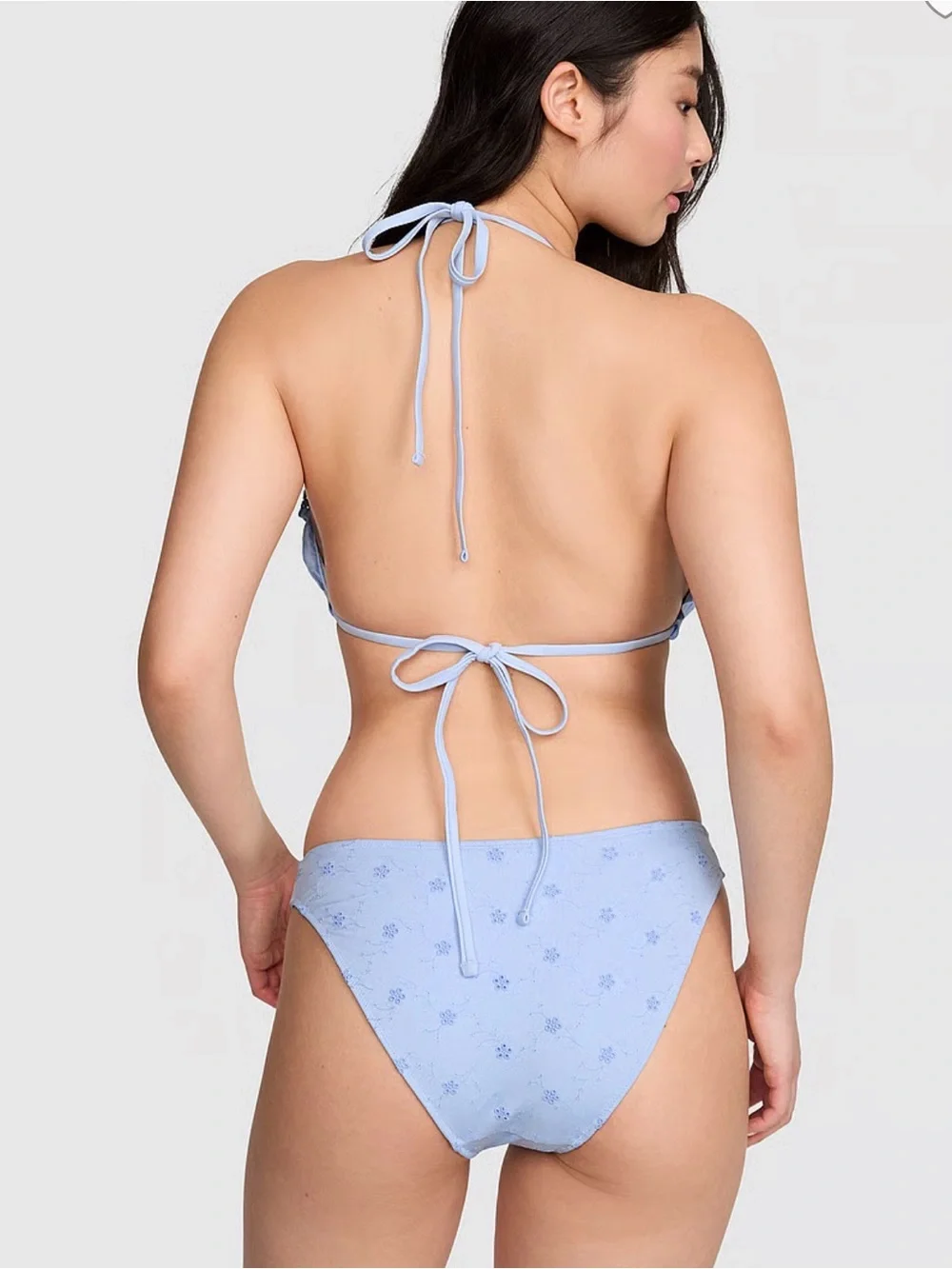 PINK BY FRANKIES BIKINIS ANABELLE EYELET COVERED BOTTOM